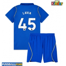 Chelsea Romeo Lavia #45 Heimtrikotsatz Kinder 2026-27 Kurzarm (+ Kurze Hosen)